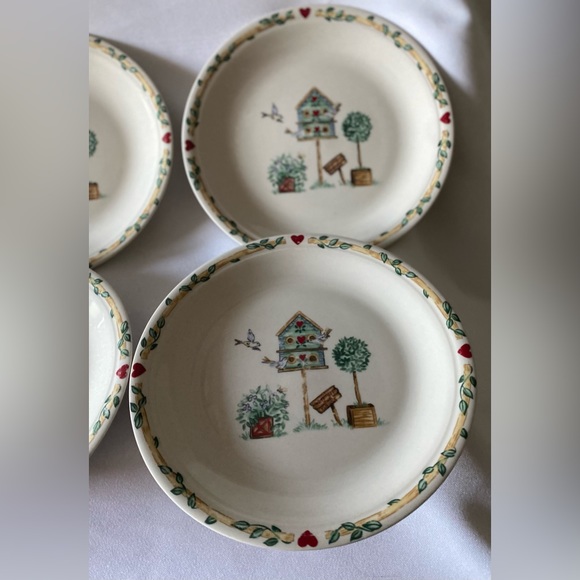 Birdhouse by THOMSON Salad Plate Set of 4 - Picture 2 of 6